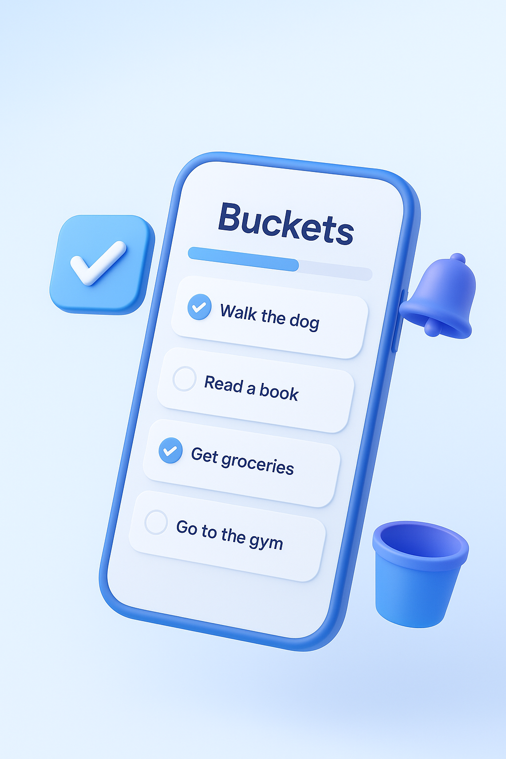 Buckets App Vorschau